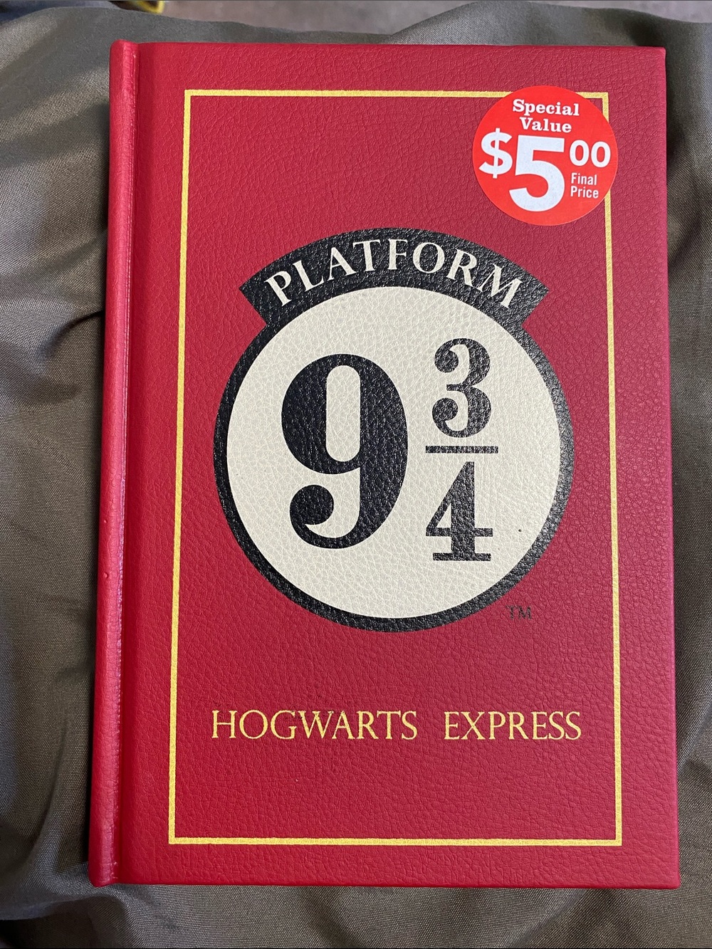 Scholastic Red Hogwarts Express Platform 9 3/4 Hardcover Journal